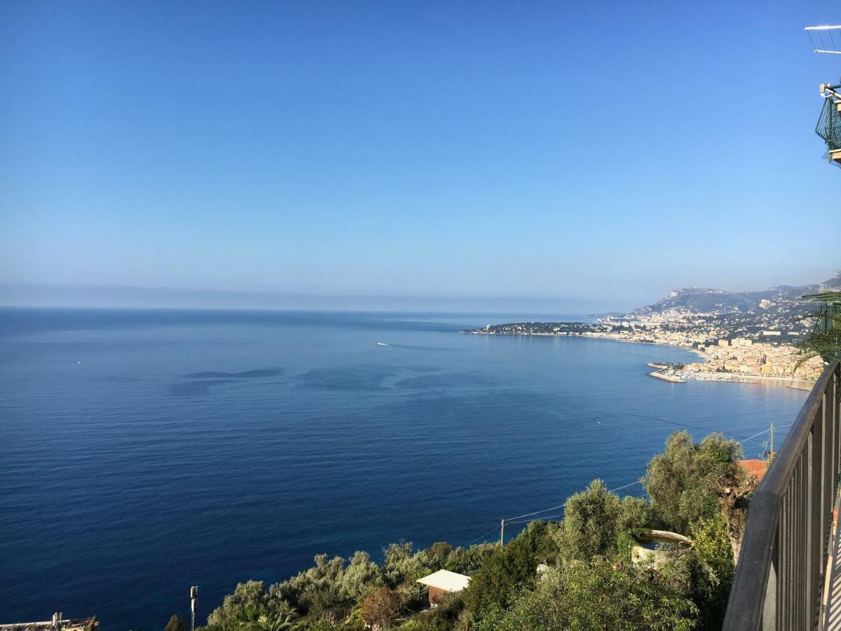 House In Grimaldi. Spectacular View Over The French Riviera! グリマルディ エクステリア 写真